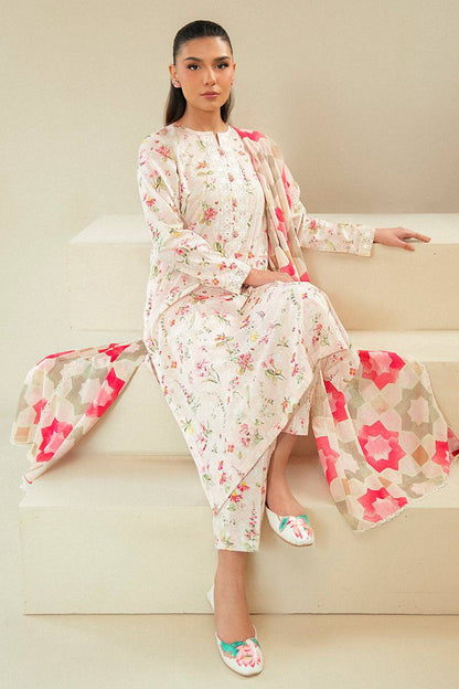 Cross Stitch | Daily Lawn 24 | CRYSTAL AURA-3 PIECE LAWN SUIT - Pakistani Designer Dress - by Cross Stitch | Type: Casuals - 100% Original at Saira Sultan