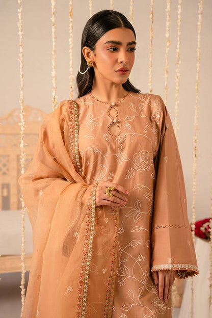 Cross Stitch | Mahiri Embroidered Collection 24 | RUSTIC BROWN - Pakistani Designer Dress - by Cross Stitch | Type: Luxury - 100% Original at Saira Sultan