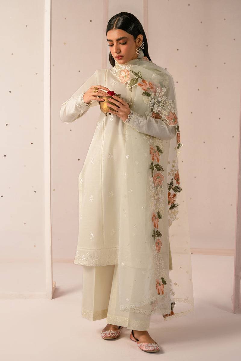 Cross Stitch | Mahiri Embroidered Collection 24 | MINTY MIST - Pakistani Designer Dress - by Cross Stitch | Type: Luxury - 100% Original at Saira Sultan