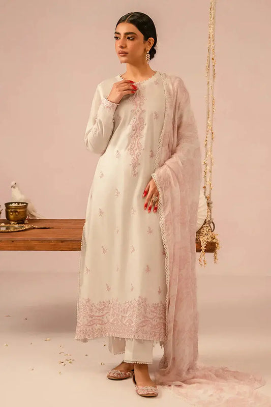 Cross Stitch | Mahiri Embroidered Collection 24 | Ivory Cream - Pakistani Designer Dress - by Cross Stitch | Type: Luxury - 100% Original at Saira Sultan