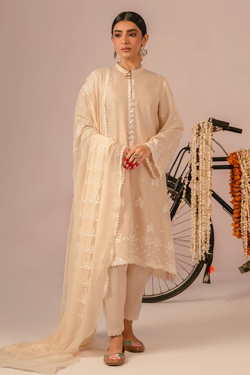 Cross Stitch | Mahiri Embroidered Collection 24 | BLUSH PINK - Pakistani Designer Dress - by Cross Stitch | Type: Luxury - 100% Original at Saira Sultan