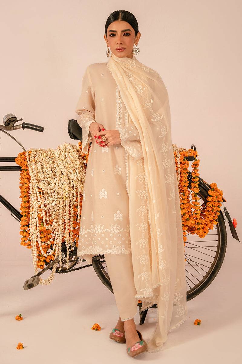 Cross Stitch | Mahiri Embroidered Collection 24 | BLUSH PINK - Pakistani Designer Dress - by Cross Stitch | Type: Luxury - 100% Original at Saira Sultan