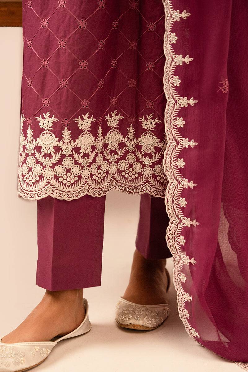 Cross Stitch | Mahiri Embroidered Collection 24 | VIOLET QUARTZ - Pakistani Designer Dress - by Cross Stitch | Type: Luxury - 100% Original at Saira Sultan