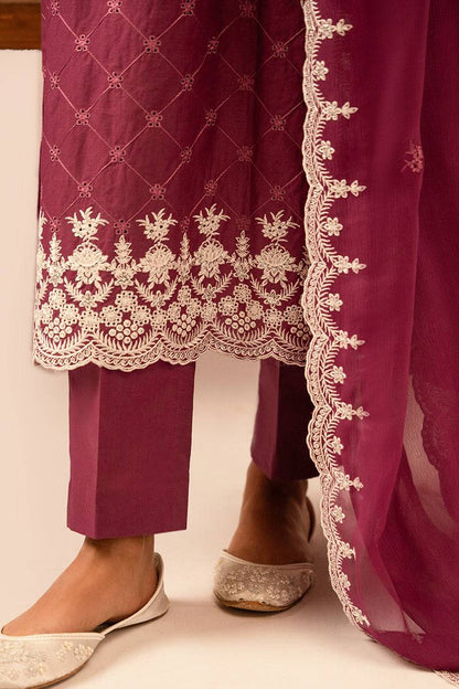Cross Stitch | Mahiri Embroidered Collection 24 | VIOLET QUARTZ - Pakistani Designer Dress - by Cross Stitch | Type: Luxury - 100% Original at Saira Sultan