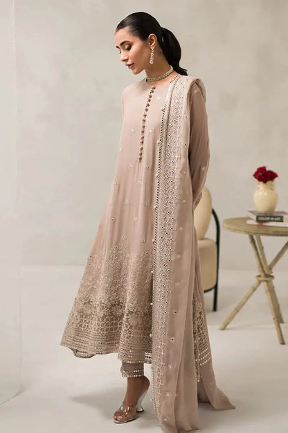 Cross Stitch | Luxe Atelier 24 | Maple Brown - Pakistani Designer Dress - by Cross Stitch | Type: Luxury - 100% Original at Saira Sultan