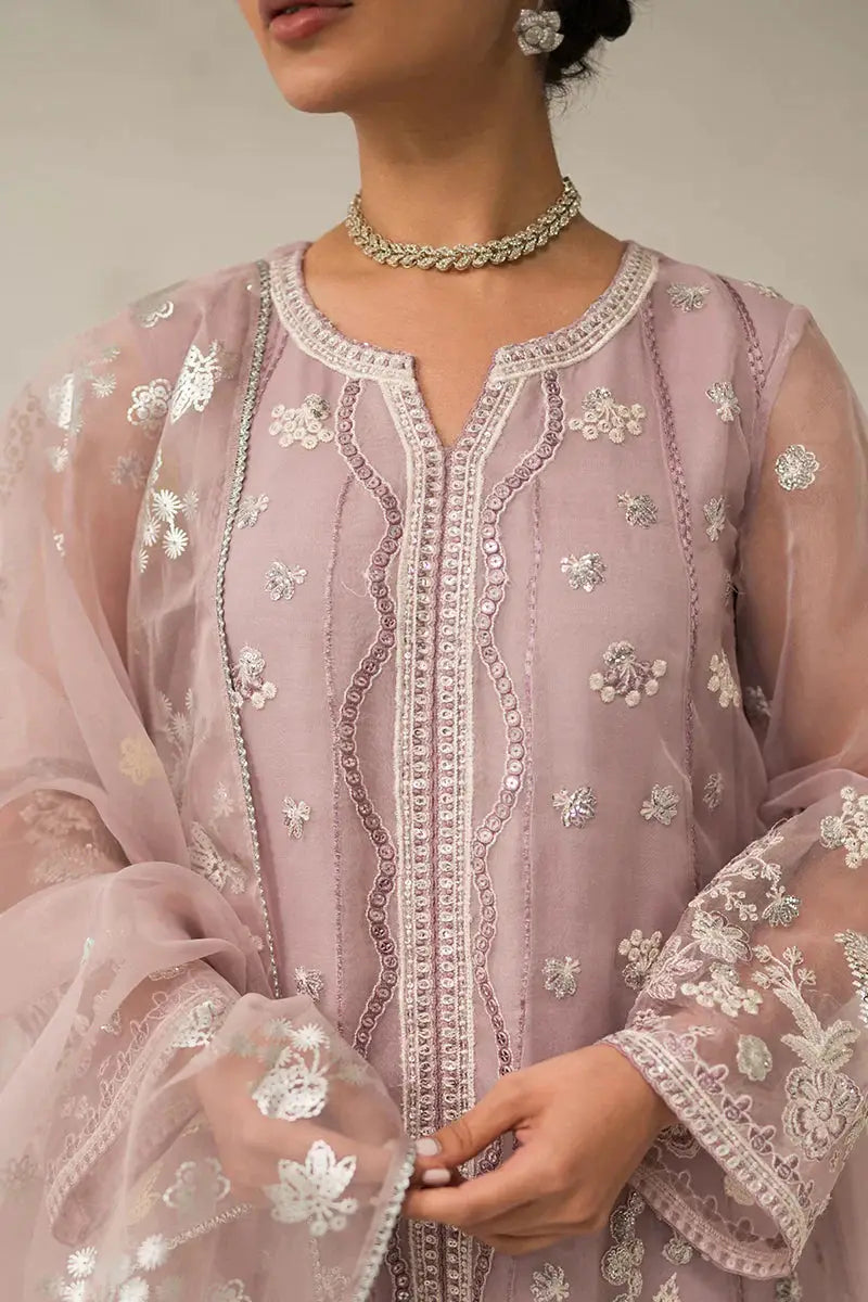Cross Stitch | Luxe Atelier 24 | Mauve Somber - Pakistani Designer Dress - by Cross Stitch | Type: Luxury - 100% Original at Saira Sultan