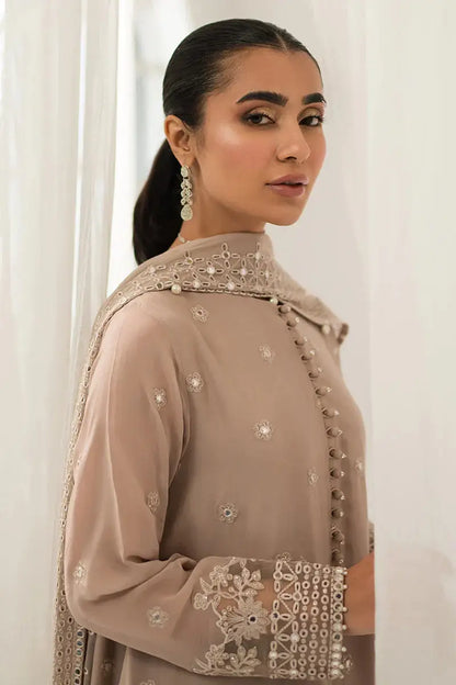 Cross Stitch | Luxe Atelier 24 | Maple Brown - Pakistani Designer Dress - by Cross Stitch | Type: Luxury - 100% Original at Saira Sultan