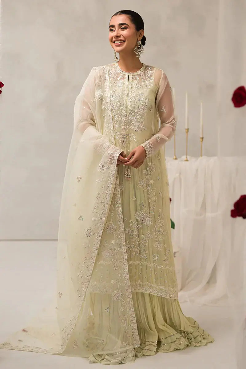 Cross Stitch | Luxe Atelier 24 | Pearl Mist - Pakistani Designer Dress - by Cross Stitch | Type: Luxury - 100% Original at Saira Sultan