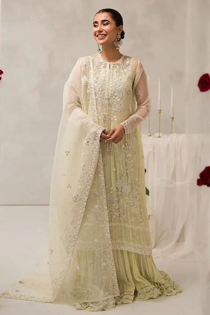 Cross Stitch | Luxe Atelier 24 | Pearl Mist - Pakistani Designer Dress - by Cross Stitch | Type: Luxury - 100% Original at Saira Sultan