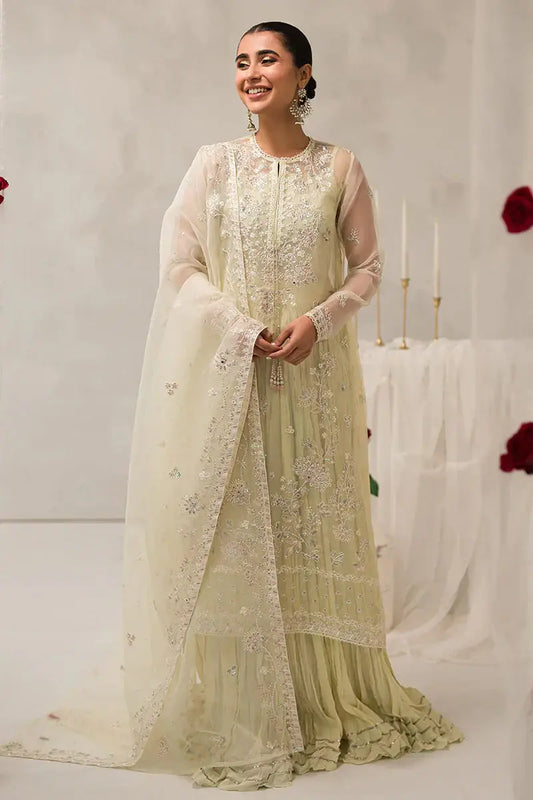 Cross Stitch | Luxe Atelier 24 | Pearl Mist - Pakistani Designer Dress - by Cross Stitch | Type: Luxury - 100% Original at Saira Sultan