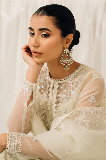 Cross Stitch | Luxe Atelier 24 | Pearl Mist - Pakistani Designer Dress - by Cross Stitch | Type: Luxury - 100% Original at Saira Sultan