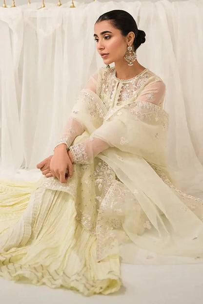 Cross Stitch | Luxe Atelier 24 | Pearl Mist - Pakistani Designer Dress - by Cross Stitch | Type: Luxury - 100% Original at Saira Sultan