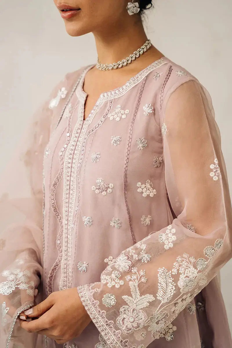 Cross Stitch | Luxe Atelier 24 | Mauve Somber - Pakistani Designer Dress - by Cross Stitch | Type: Luxury - 100% Original at Saira Sultan