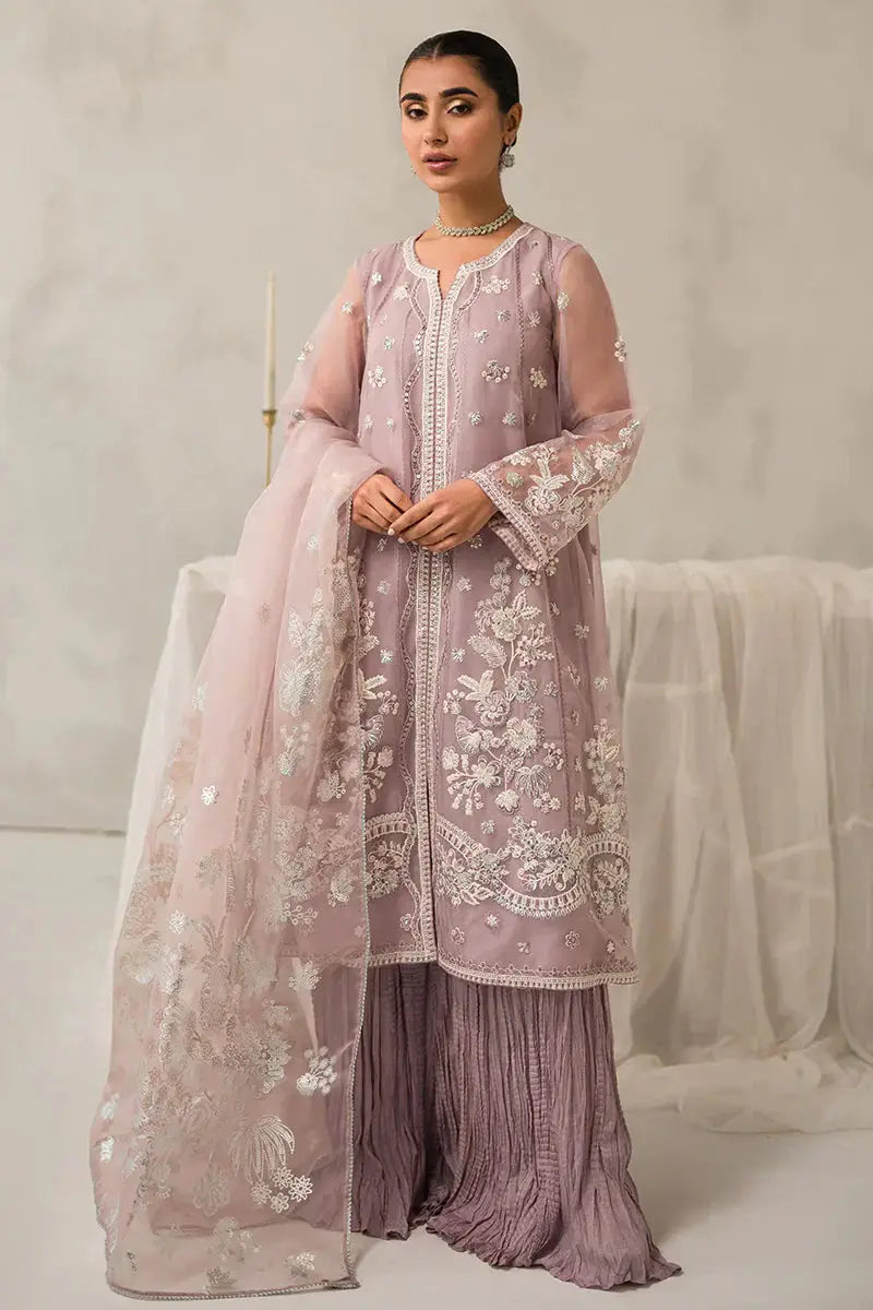 Cross Stitch | Luxe Atelier 24 | Mauve Somber - Pakistani Designer Dress - by Cross Stitch | Type: Luxury - 100% Original at Saira Sultan