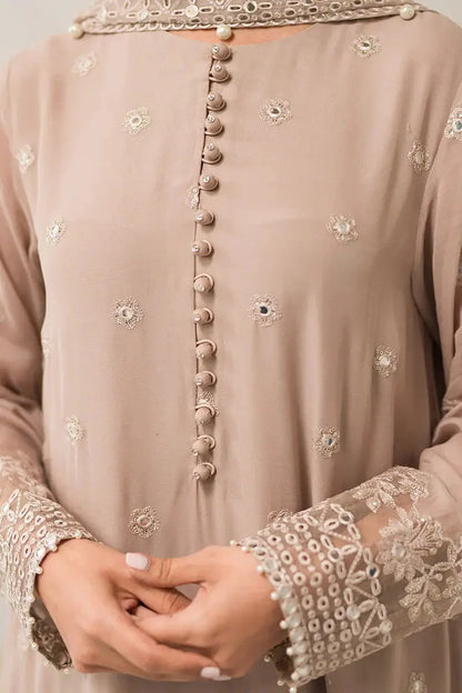 Cross Stitch | Luxe Atelier 24 | Maple Brown - Pakistani Designer Dress - by Cross Stitch | Type: Luxury - 100% Original at Saira Sultan