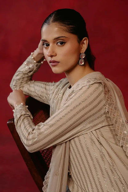 Cross Stitch | Luxe Atelier 24 | Primrose Ash - Pakistani Designer Dress - by Cross Stitch | Type: Luxury - 100% Original at Saira Sultan