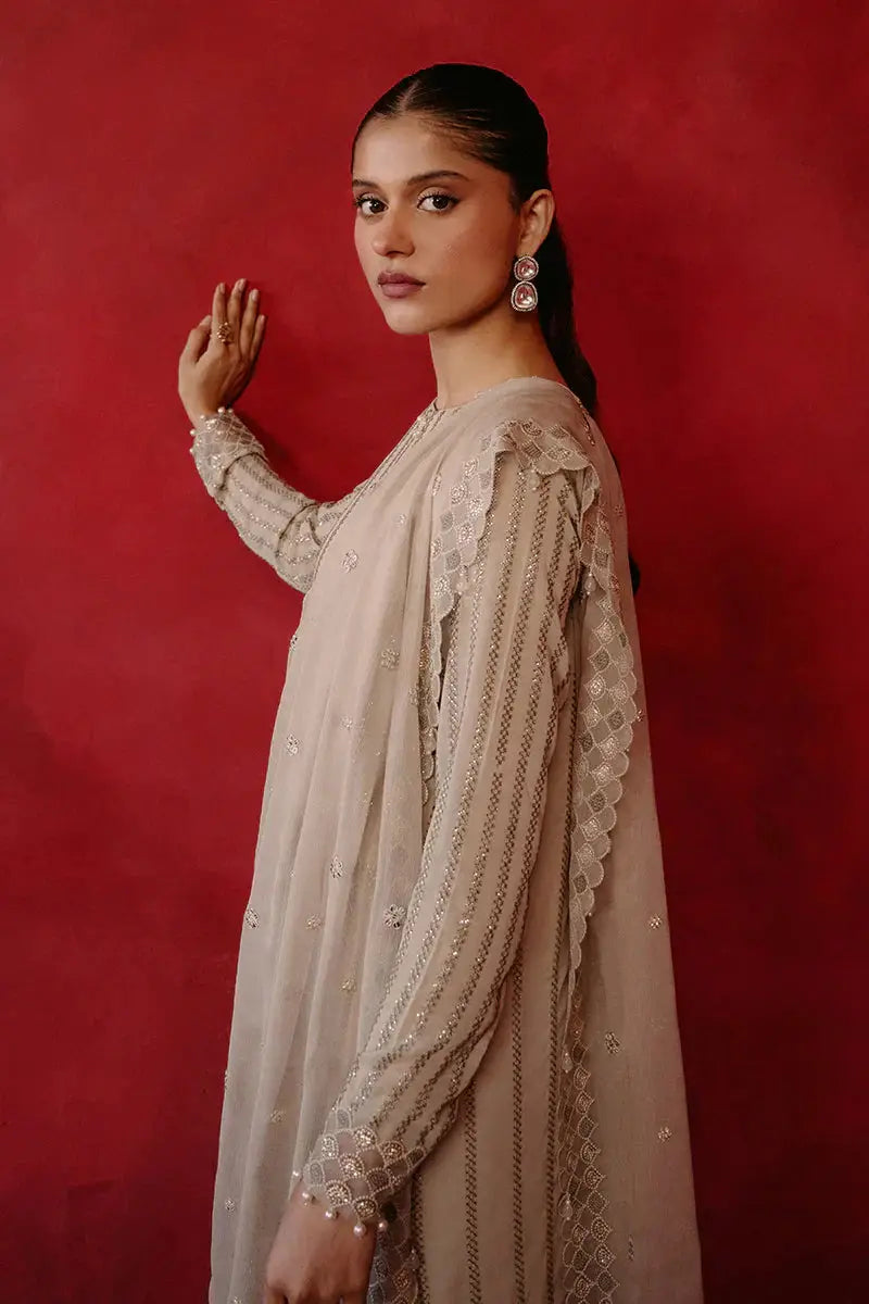 Cross Stitch | Luxe Atelier 24 | Primrose Ash - Pakistani Designer Dress - by Cross Stitch | Type: Luxury - 100% Original at Saira Sultan