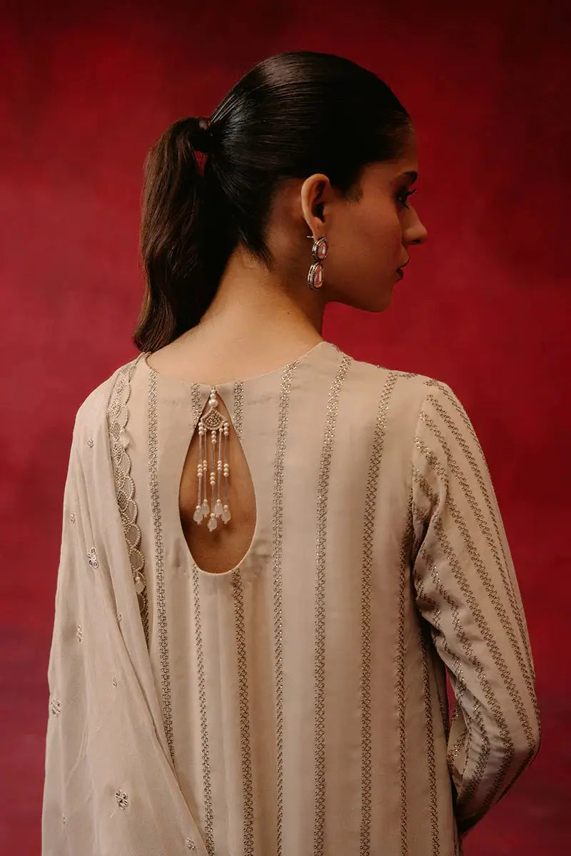 Cross Stitch | Luxe Atelier 24 | Primrose Ash - Pakistani Designer Dress - by Cross Stitch | Type: Luxury - 100% Original at Saira Sultan