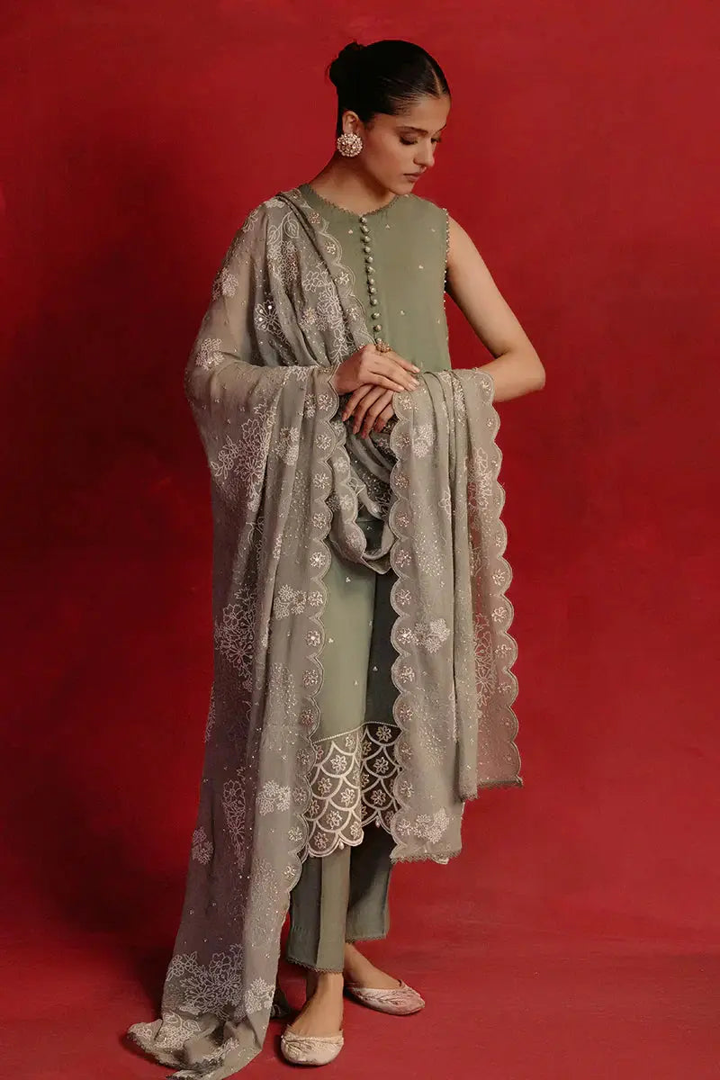 Cross Stitch | Luxe Atelier 24 | Whisper Spray - Pakistani Designer Dress - by Cross Stitch | Type: Luxury - 100% Original at Saira Sultan