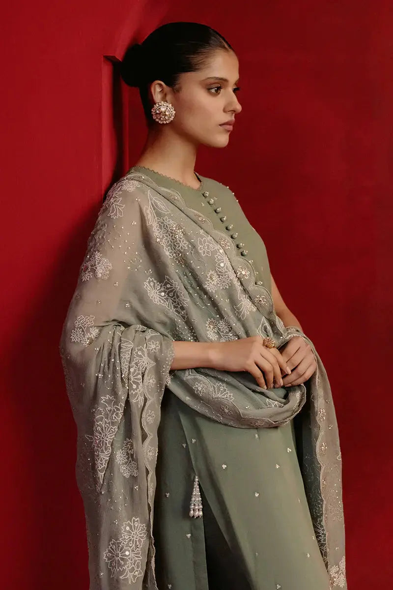 Cross Stitch | Luxe Atelier 24 | Whisper Spray - Pakistani Designer Dress - by Cross Stitch | Type: Luxury - 100% Original at Saira Sultan