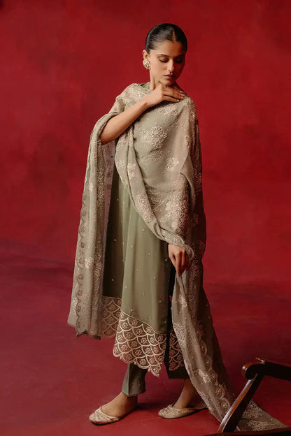 Cross Stitch | Luxe Atelier 24 | Whisper Spray - Pakistani Designer Dress - by Cross Stitch | Type: Luxury - 100% Original at Saira Sultan