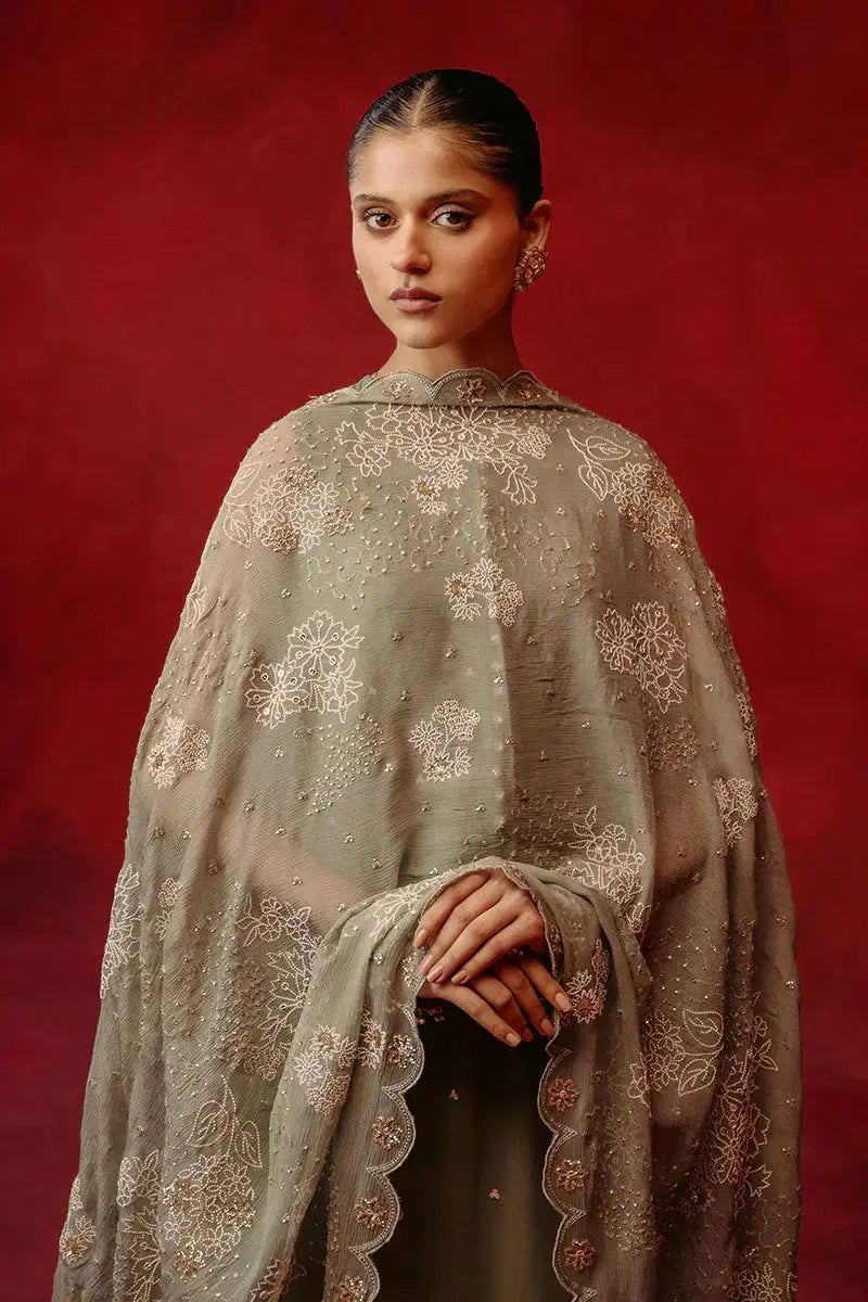 Cross Stitch | Luxe Atelier 24 | Whisper Spray - Pakistani Designer Dress - by Cross Stitch | Type: Luxury - 100% Original at Saira Sultan