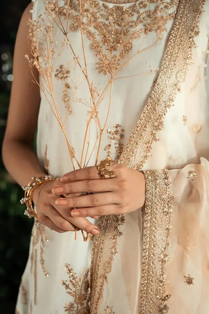 Cross Stitch | Luxe Atelier 23 | BLOOMING IRENE - Pakistani Designer Dress - by Cross Stitch | Type: Formal - 100% Original at Saira Sultan