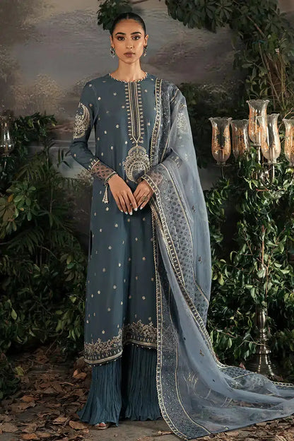 Cross Stitch | Luxe Atelier 23 | ETHNIC SUEDE - Pakistani Designer Dress - by Cross Stitch | Type: Formal - 100% Original at Saira Sultan