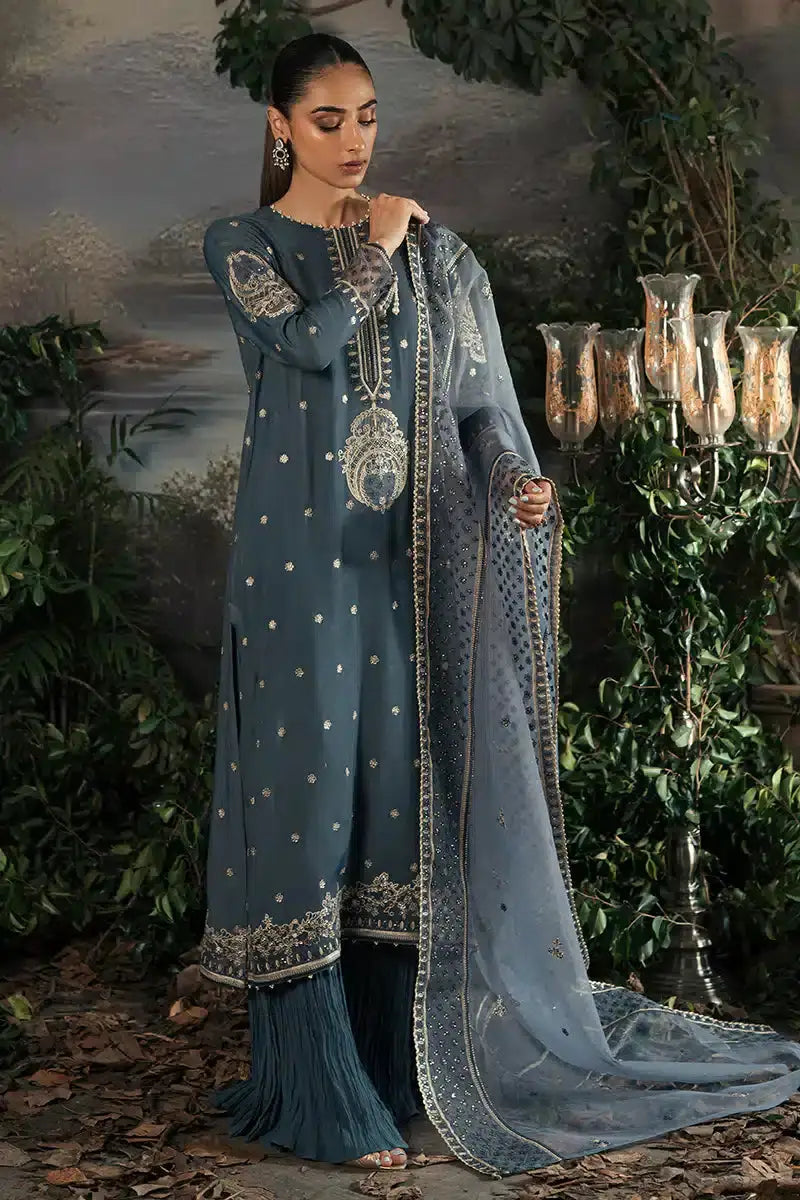 Cross Stitch | Luxe Atelier 23 | ETHNIC SUEDE - Pakistani Designer Dress - by Cross Stitch | Type: Formal - 100% Original at Saira Sultan