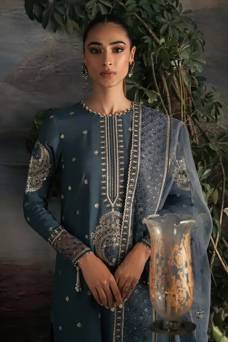 Cross Stitch | Luxe Atelier 23 | ETHNIC SUEDE - Pakistani Designer Dress - by Cross Stitch | Type: Formal - 100% Original at Saira Sultan