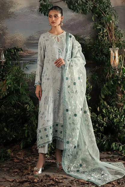 Cross Stitch | Luxe Atelier 23 | MEDALLION TEAL - Pakistani Designer Dress - by Cross Stitch | Type: Formal - 100% Original at Saira Sultan