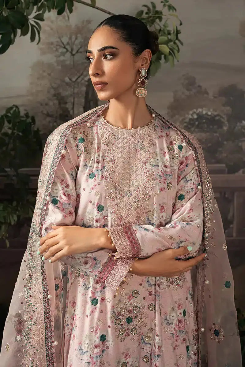 Cross Stitch | Luxe Atelier 23 | PINK CARNATION - Pakistani Designer Dress - by Cross Stitch | Type: Formal - 100% Original at Saira Sultan