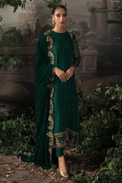 Cross Stitch | Luxe Atelier 23 | SAGE GREEN - Pakistani Designer Dress - by Cross Stitch | Type: Formal - 100% Original at Saira Sultan