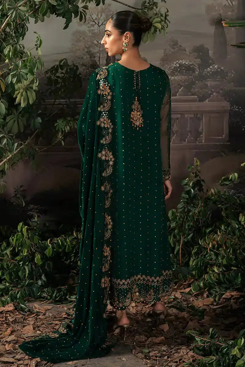 Cross Stitch | Luxe Atelier 23 | SAGE GREEN - Pakistani Designer Dress - by Cross Stitch | Type: Formal - 100% Original at Saira Sultan