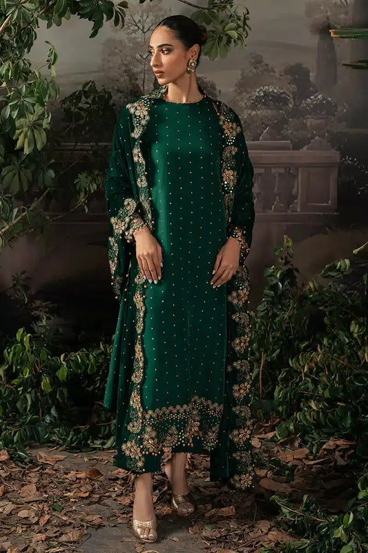 Cross Stitch | Luxe Atelier 23 | SAGE GREEN - Pakistani Designer Dress - by Cross Stitch | Type: Formal - 100% Original at Saira Sultan