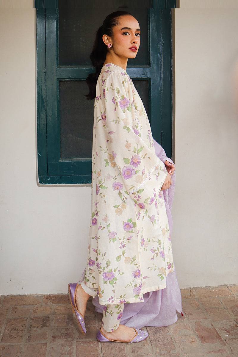 Cross Stitch | Printed Lawn | ROSEATE MUSE - Pakistani Designer Dress - by Cross Stitch | Type: Luxury - 100% Original at Saira Sultan