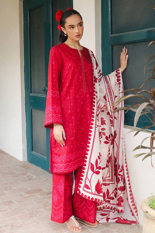Cross Stitch | Printed Lawn | SCARLET SAGE - Pakistani Designer Dress - by Cross Stitch | Type: Luxury - 100% Original at Saira Sultan