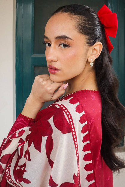 Cross Stitch | Printed Lawn | SCARLET SAGE - Pakistani Designer Dress - by Cross Stitch | Type: Luxury - 100% Original at Saira Sultan