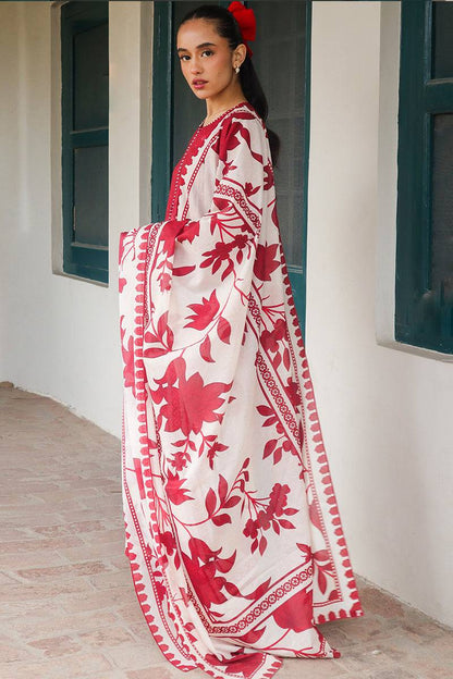 Cross Stitch | Printed Lawn | SCARLET SAGE - Pakistani Designer Dress - by Cross Stitch | Type: Luxury - 100% Original at Saira Sultan