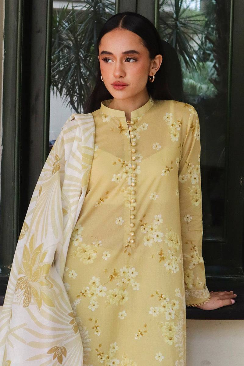 Cross Stitch | Printed Lawn | GARLAND MIST - Pakistani Designer Dress - by Cross Stitch | Type: Luxury - 100% Original at Saira Sultan