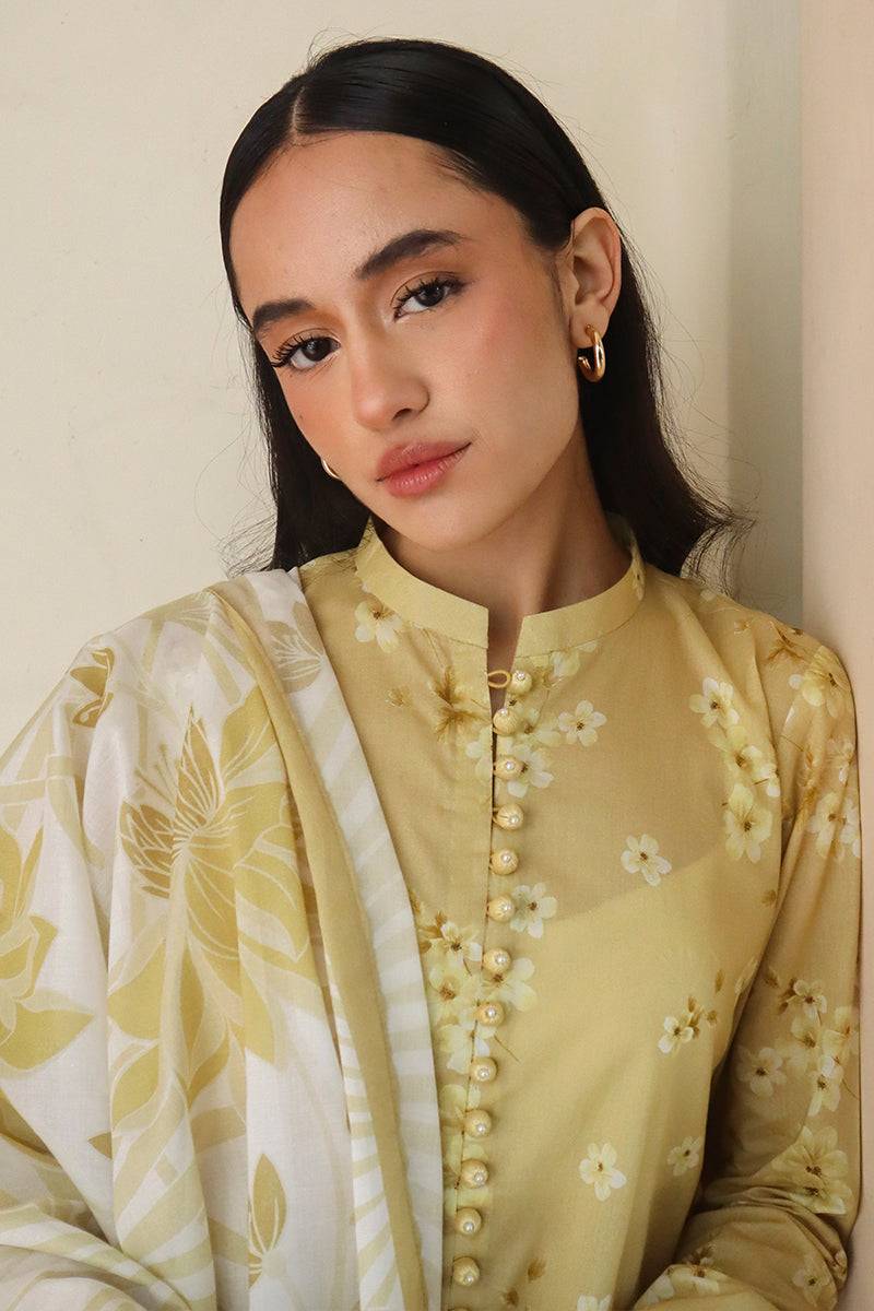 Cross Stitch | Printed Lawn | GARLAND MIST - Pakistani Designer Dress - by Cross Stitch | Type: Luxury - 100% Original at Saira Sultan
