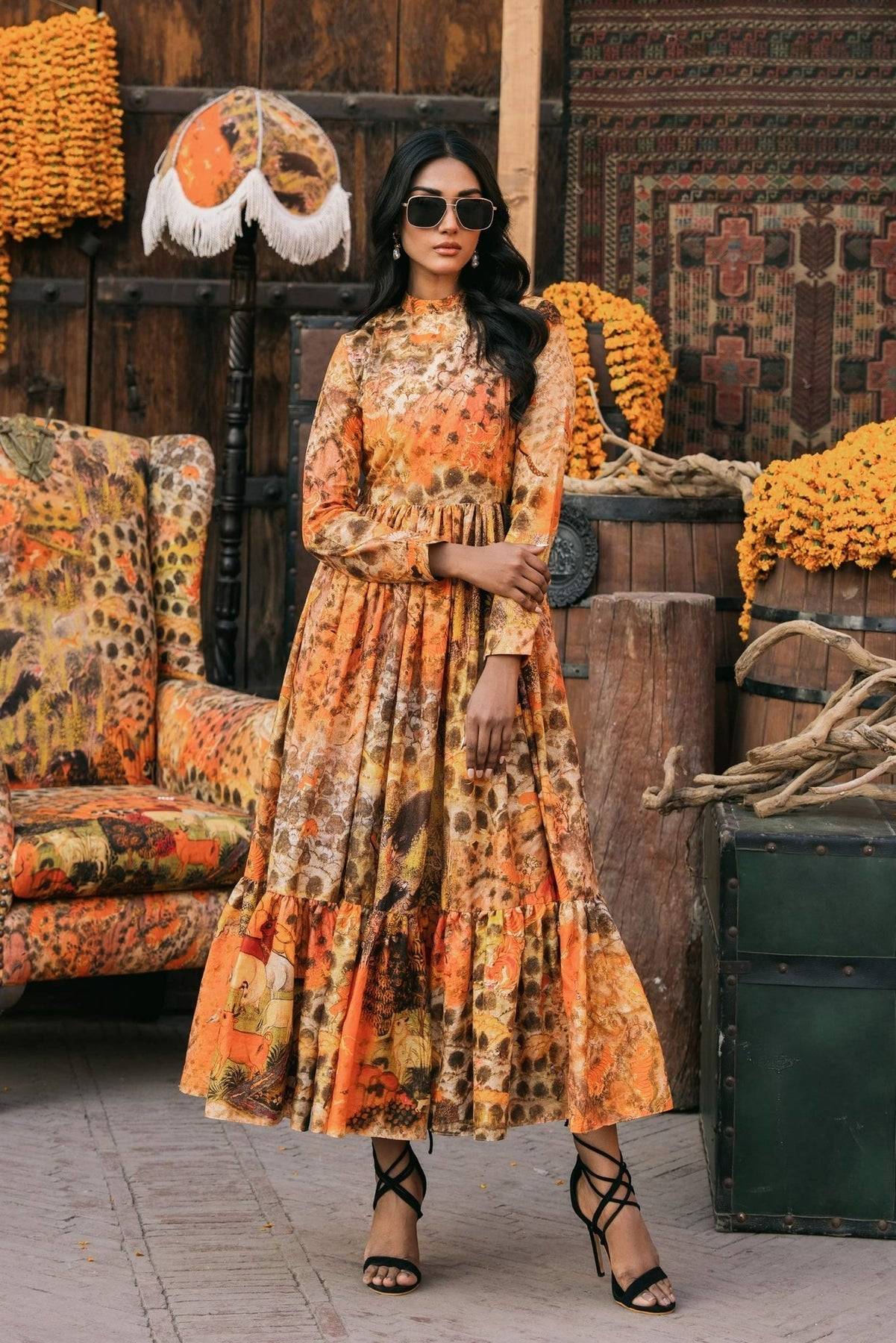 Fahad Hussayn | Lawn Banger | Darshan - Pakistani Designer Dress - by Fahad Hussayn | Type: Ladies Clothes - 100% Original at Saira Sultan