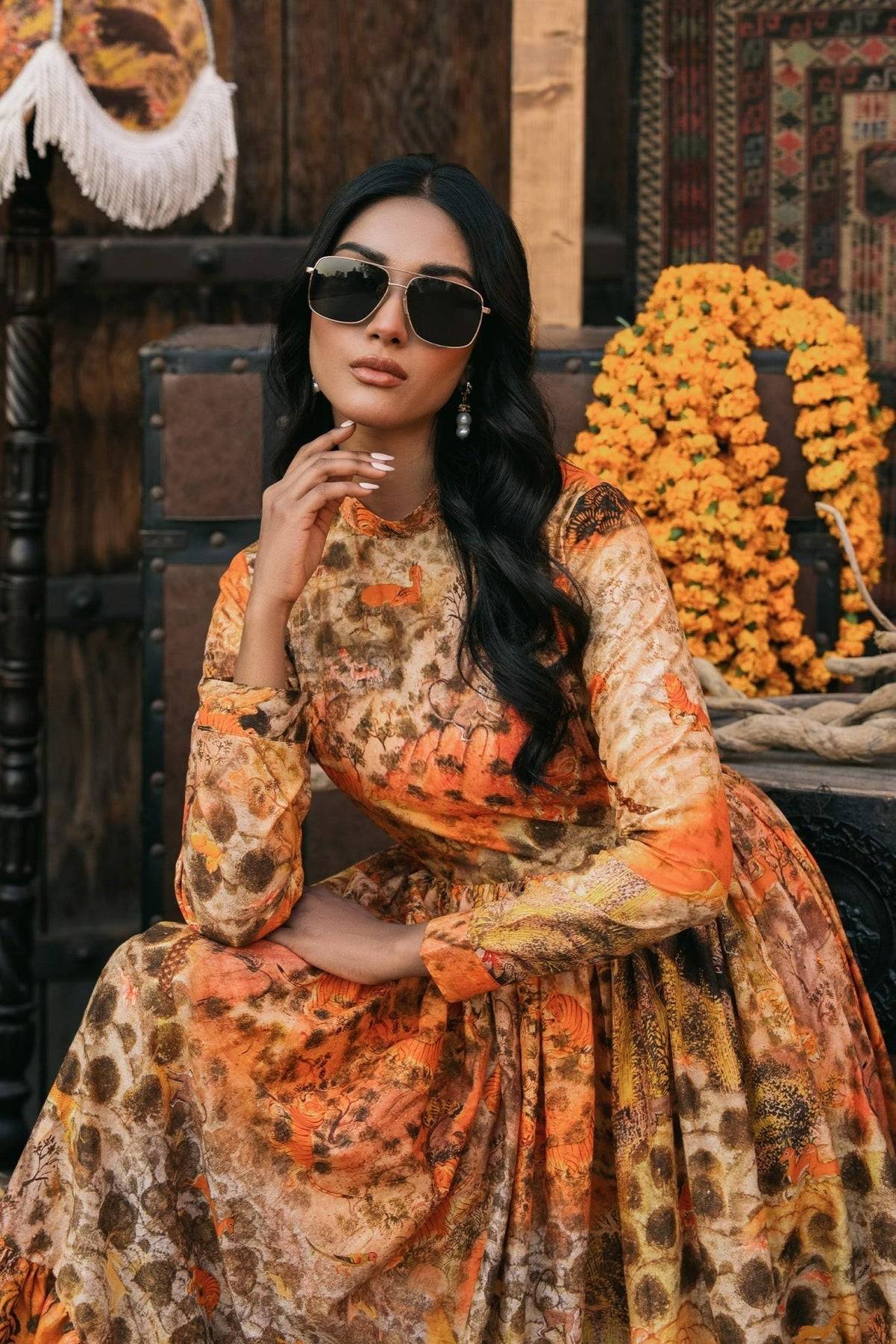 Fahad Hussayn | Lawn Banger | Darshan - Pakistani Designer Dress - by Fahad Hussayn | Type: Ladies Clothes - 100% Original at Saira Sultan