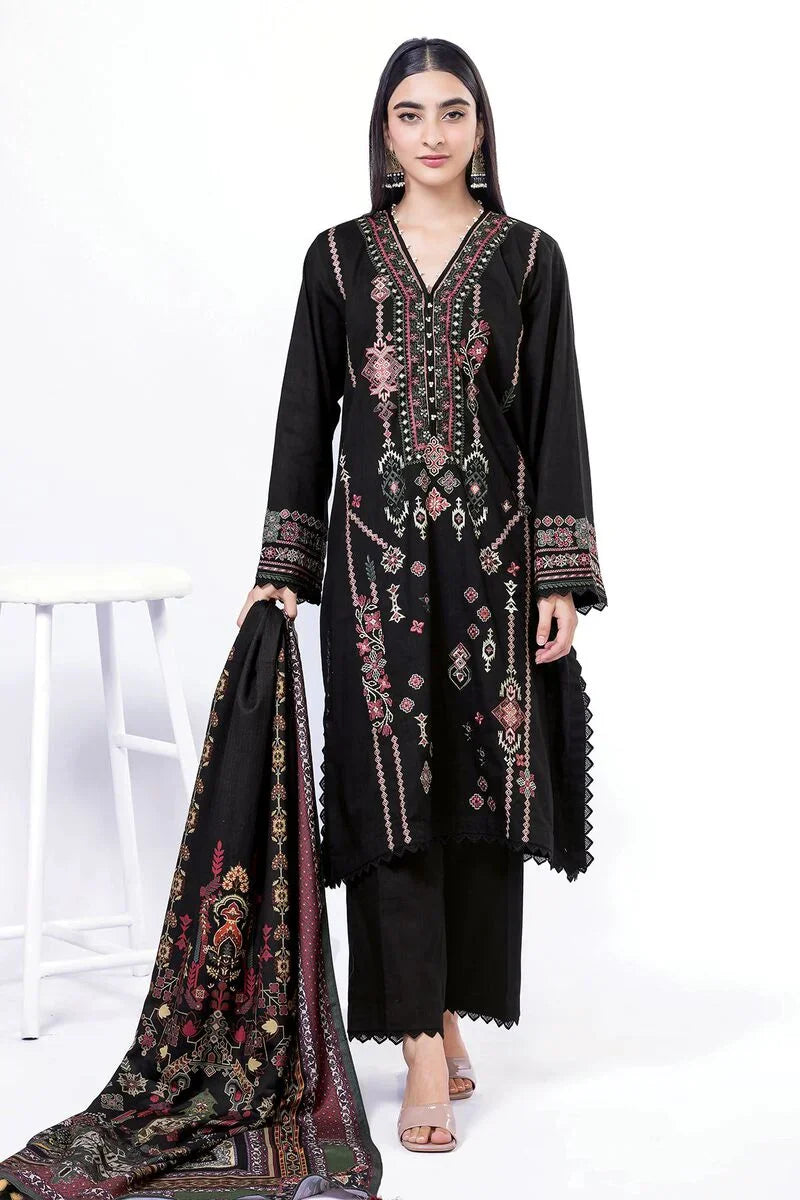 Khaadi | My Winter Mood | DCH01 XS Black Cross Stitch