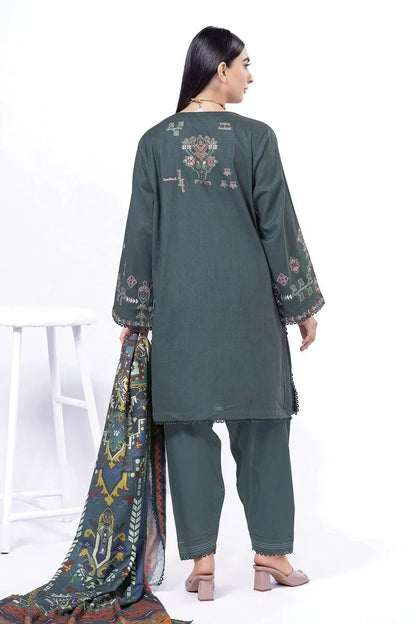 Khaadi | My Winter Mood | DCH03 S Dark Gray Cross Stitch