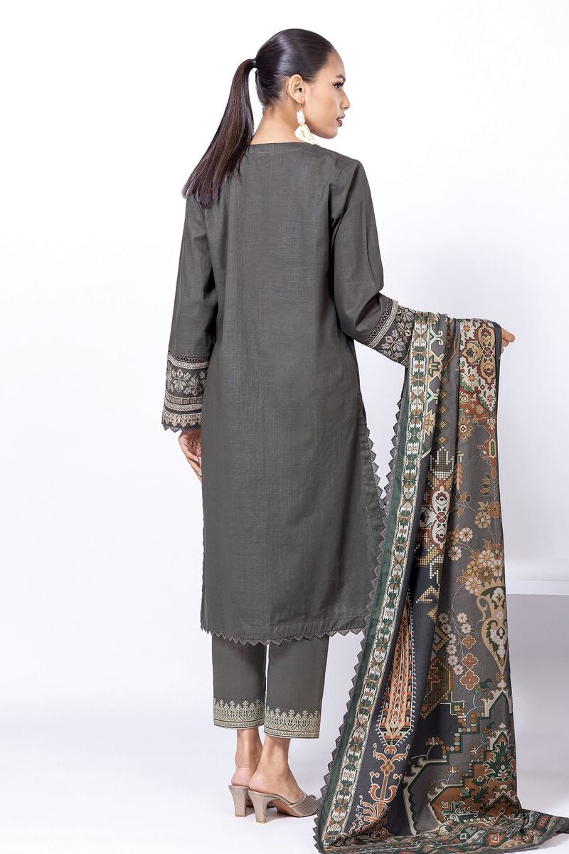 Khaadi | My Winter Mood | DCH04 S Gray Cross Stitch
