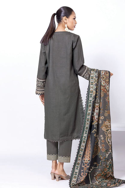 Khaadi | My Winter Mood | DCH04 S Gray Cross Stitch