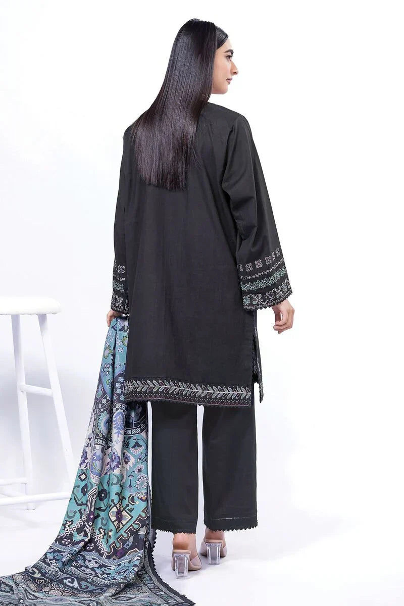 Khaadi | My Winter Mood | DCH05 L Black Cross Stitch