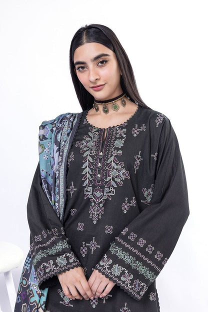 Khaadi | My Winter Mood | DCH05 Custom Size Black Cross Stitch