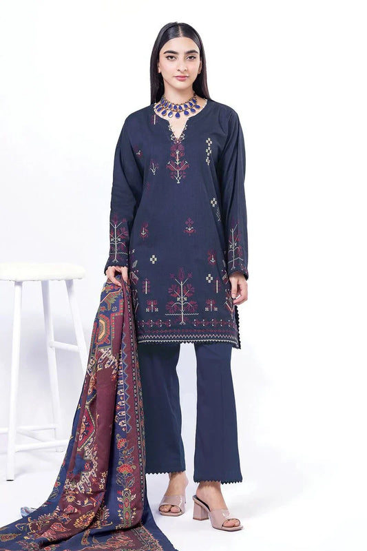 Khaadi | My Winter Mood | DCH07 XS Navy Blue Cross Stitch